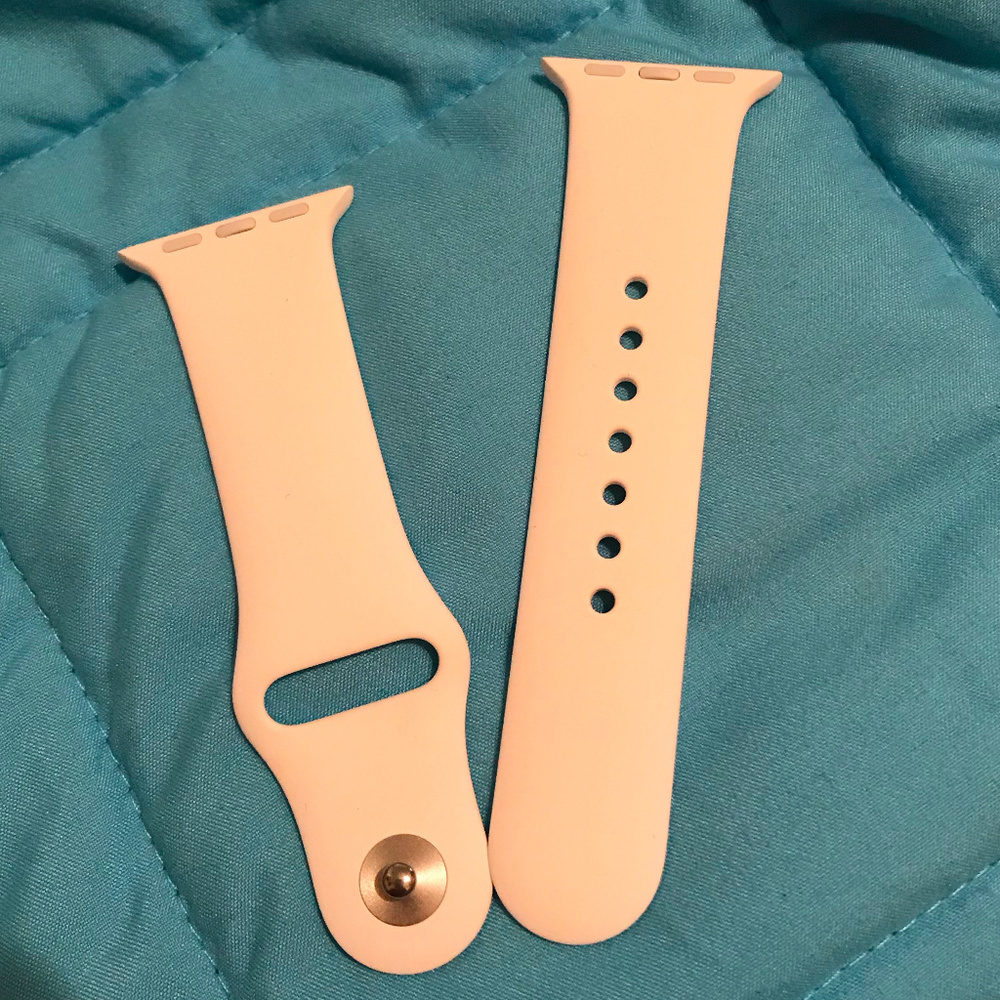 White Apple Watch Sport Band